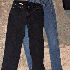 Levi's Skinny Jeans - Black & Blue Wash Pair
